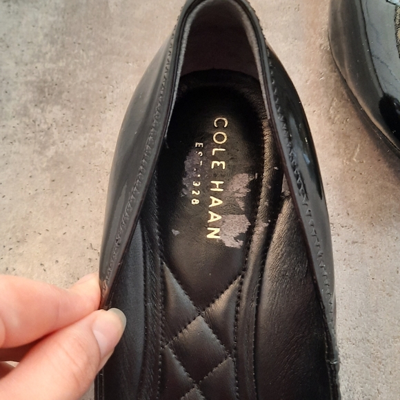 Cole Haan Black Slip On Wedge Shoe - Picture 8 of 10